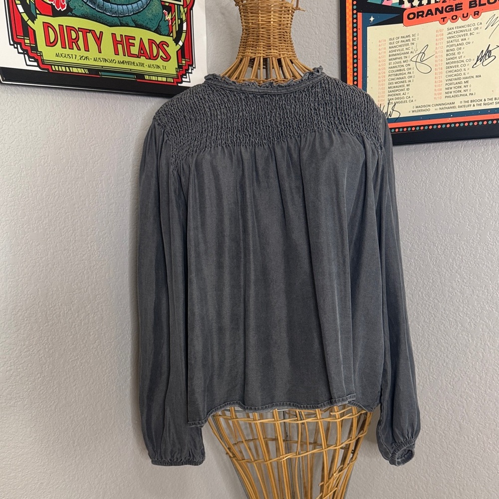 Zara Charcoal Blouse